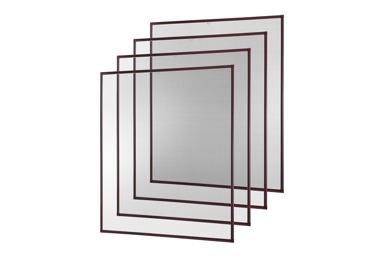 Fliegengitter Fenster "BASIC", Alurahmen - 130 x 150 cm - SET