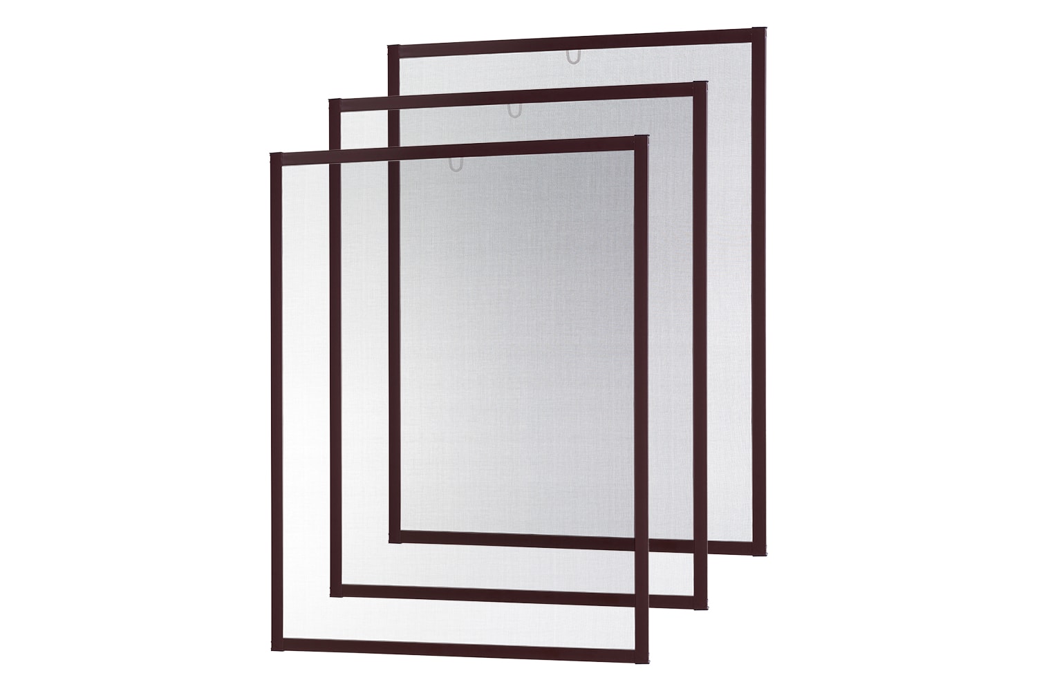 Fliegengitter Fenster "MASTER SLIM", glänzend - Alurahmen - 150 x 160 cm - SET