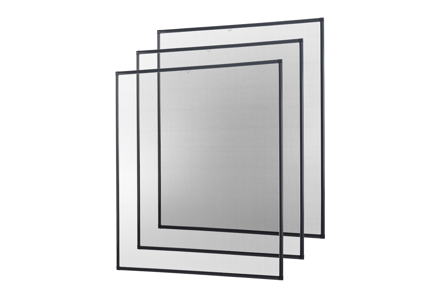 Fliegengitter Fenster "BASIC", Alurahmen - 100 x 120 cm - SET
