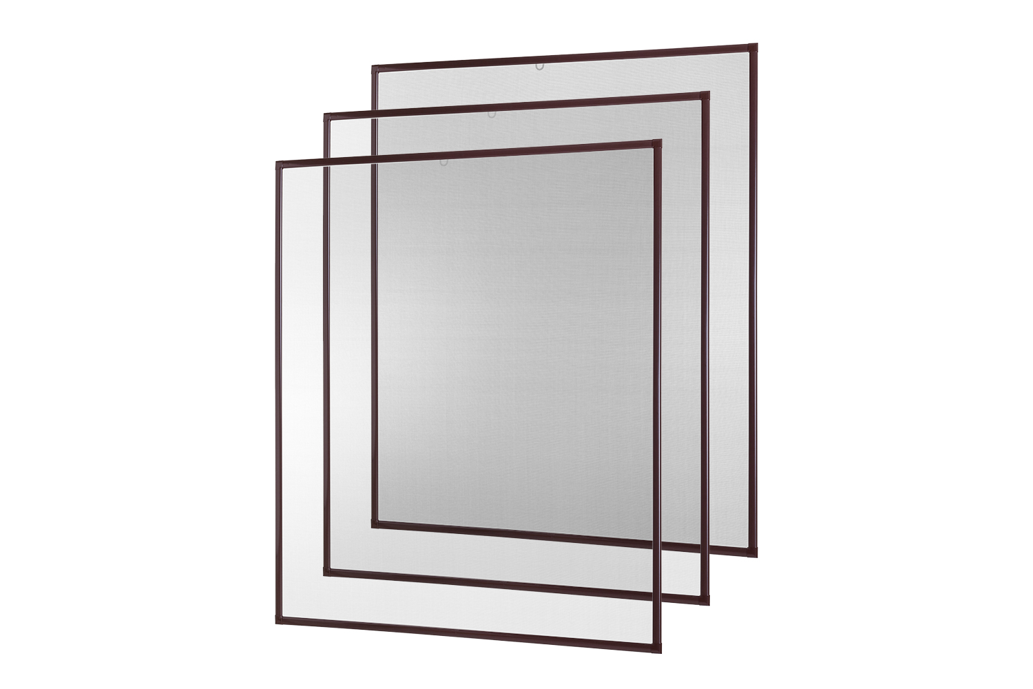 Fliegengitter Fenster "BASIC", Alurahmen - 100 x 120 cm - SET